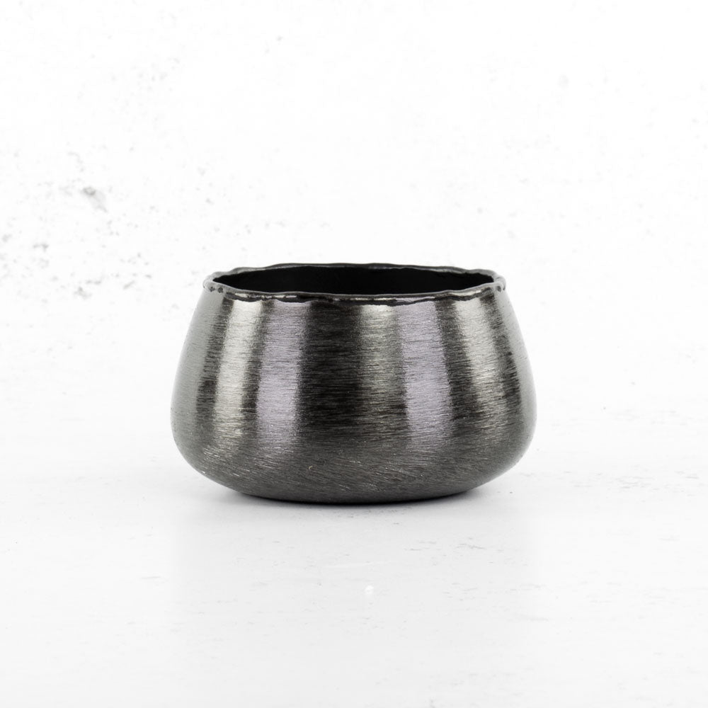 Pot cover, Hyde Park, Brushed Smoke Black, M