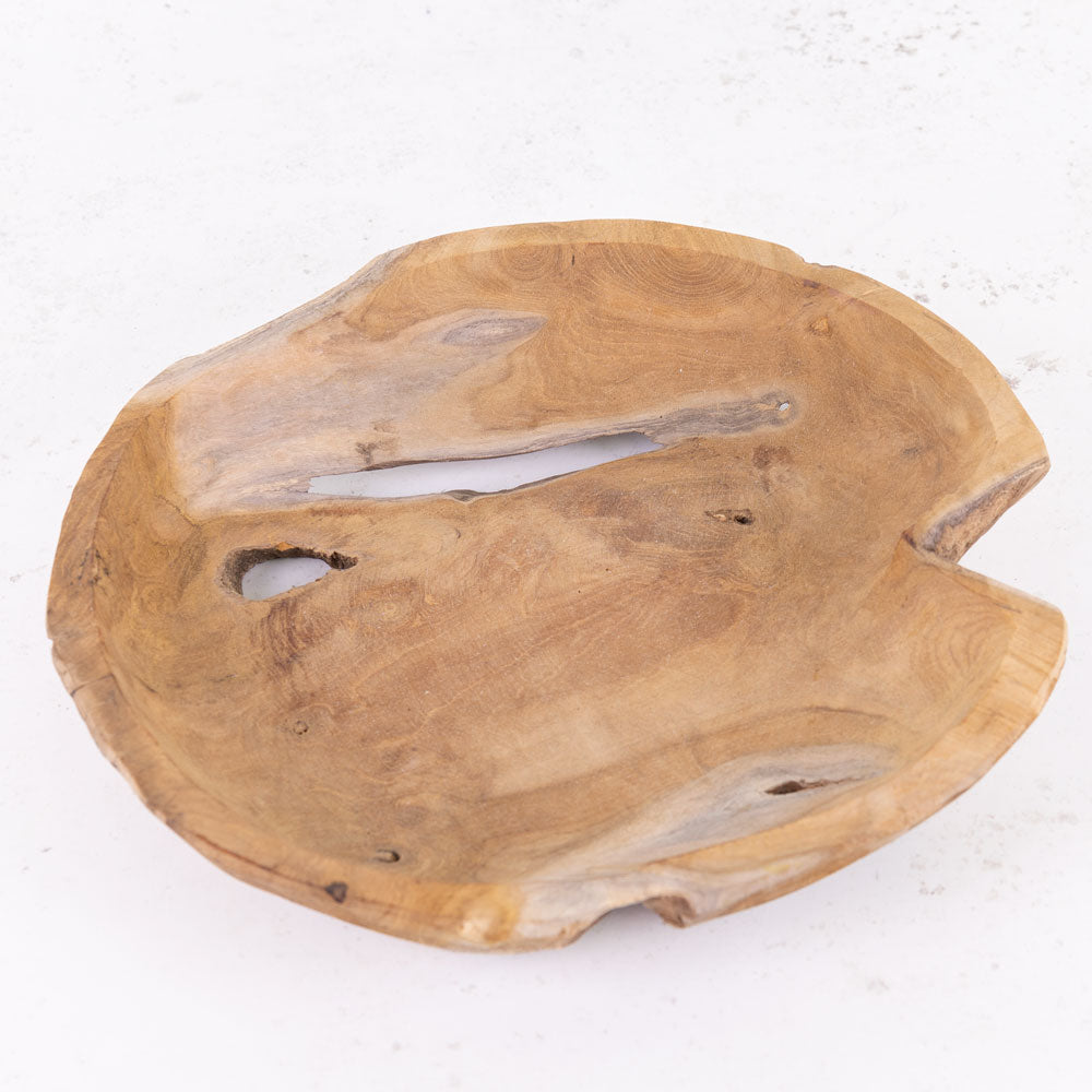 Teak Plate, 30cm Diameter