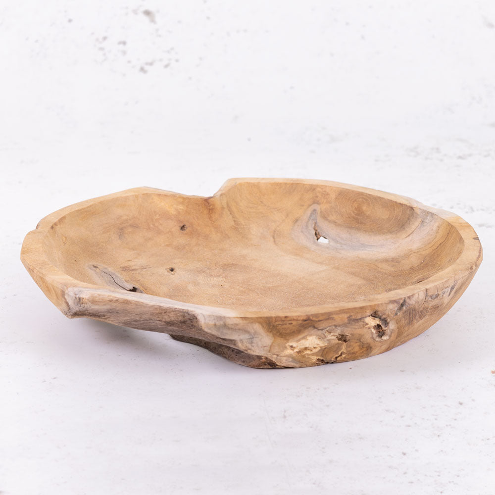 Teak Plate, 30cm Diameter
