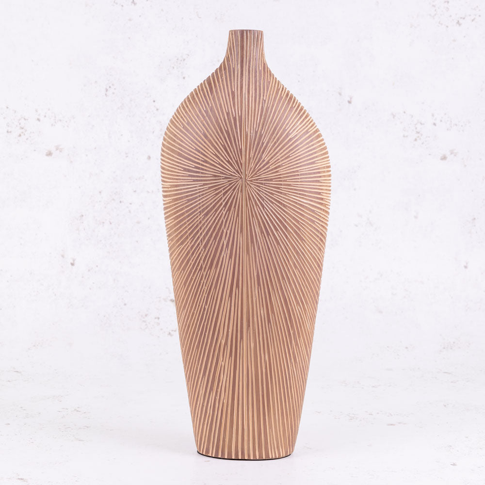 Brown Vase, Lucat, Height 29.5cm
