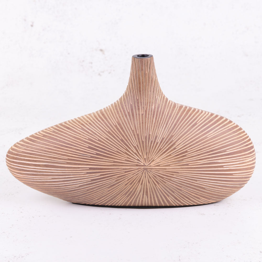 Brown Vase, Lucat, Height 21.5cm