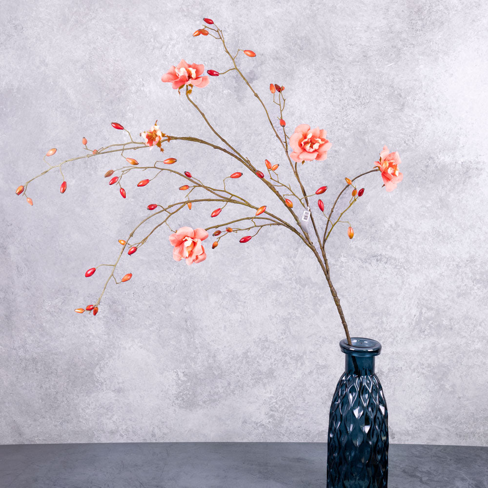 Rose Spray (Silk-ka), Peach, 135cm
