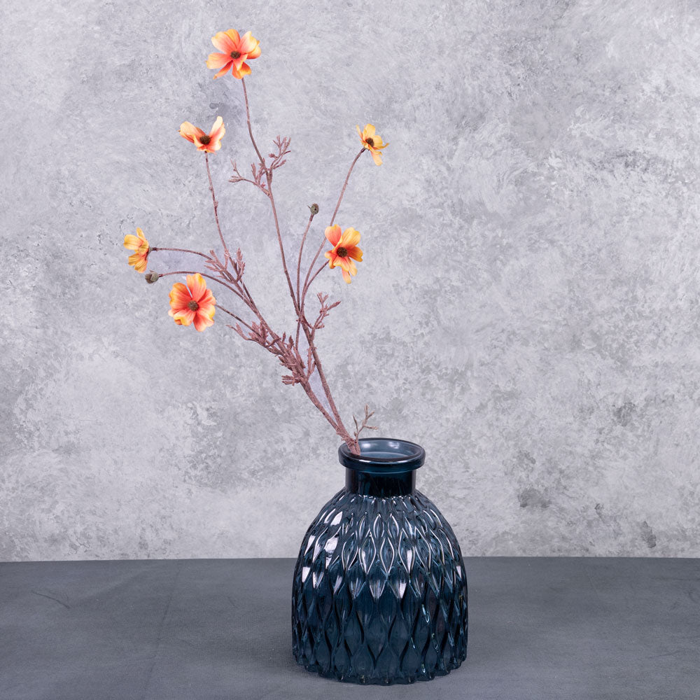 Cosmos Spray (Silk-ka), Orange, 77cm
