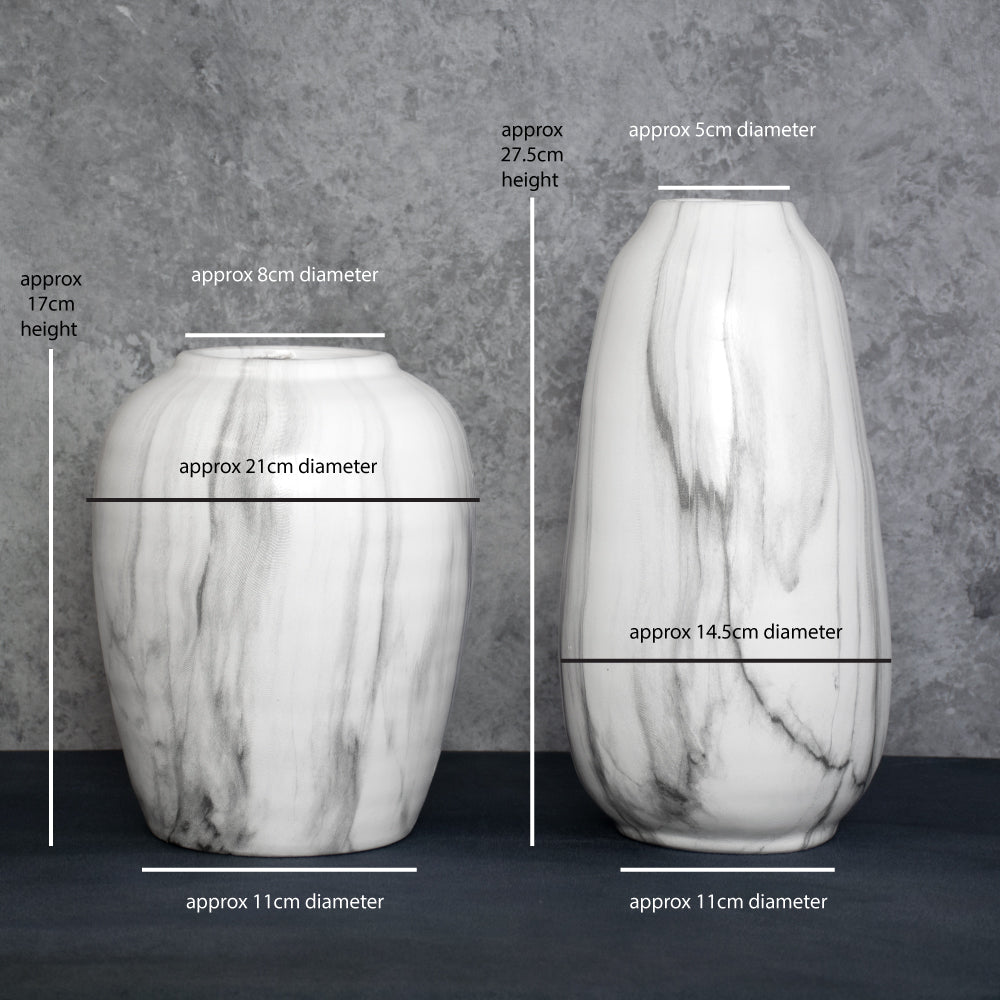 Vase, Terracotta, Black/White Wash x 3