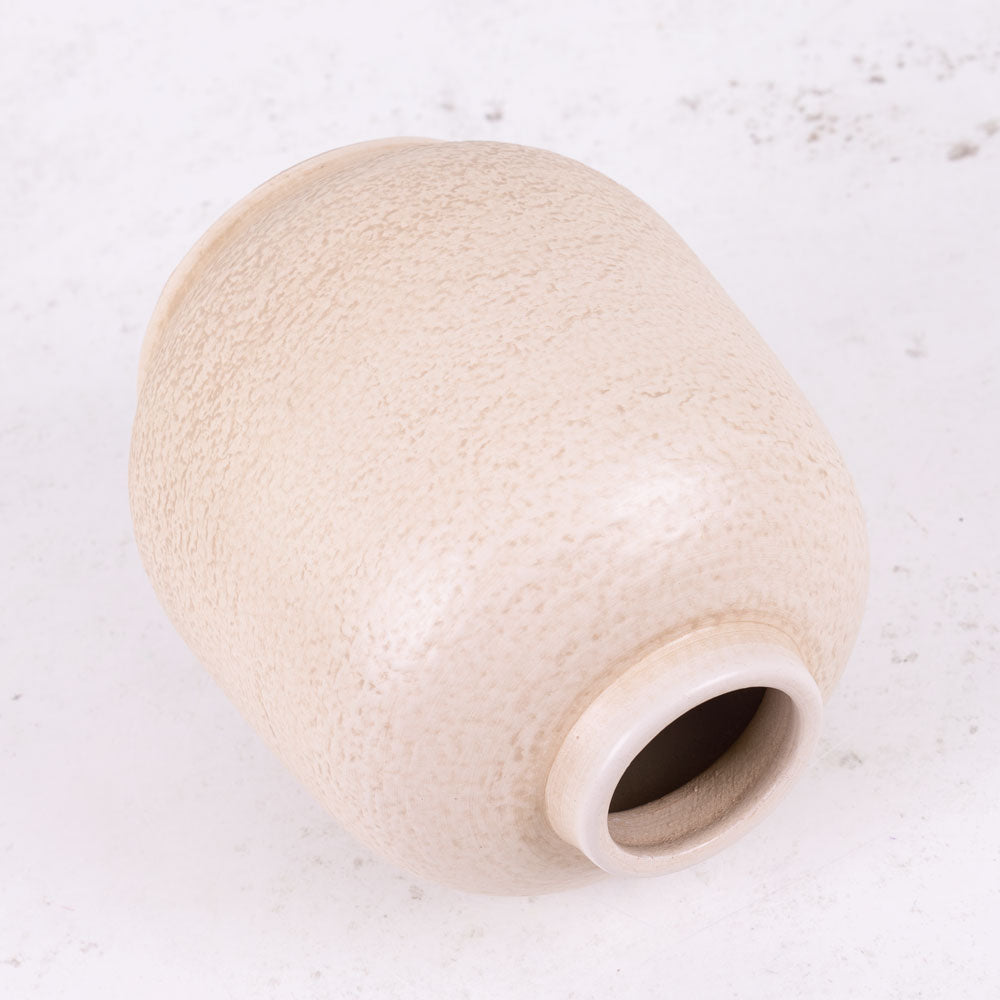 Bottle Vase, Terracotta, White, H18.5cm