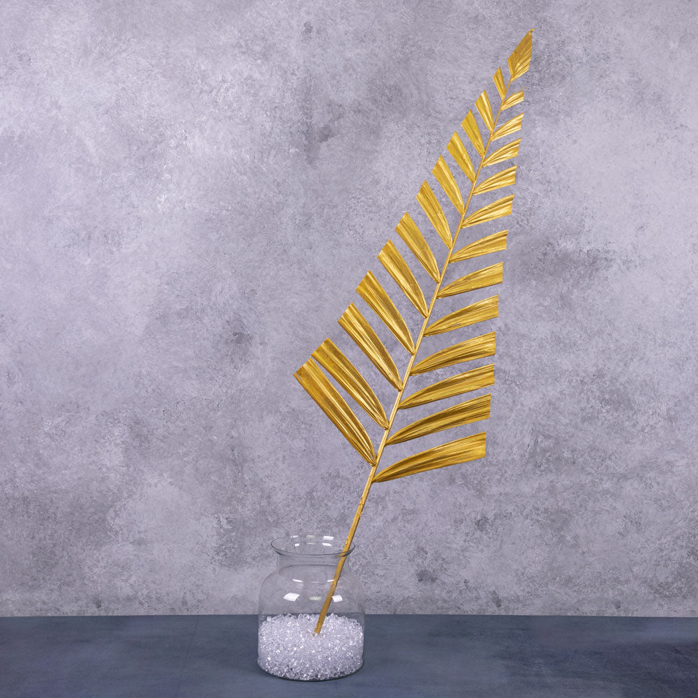 Palm Spear Stem, Gold, 118x38cm, Artificial