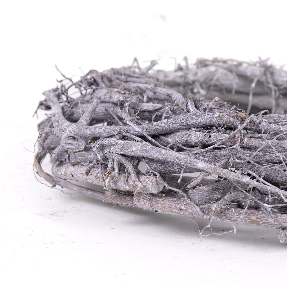 Natural Root Wreath Grey 40cm