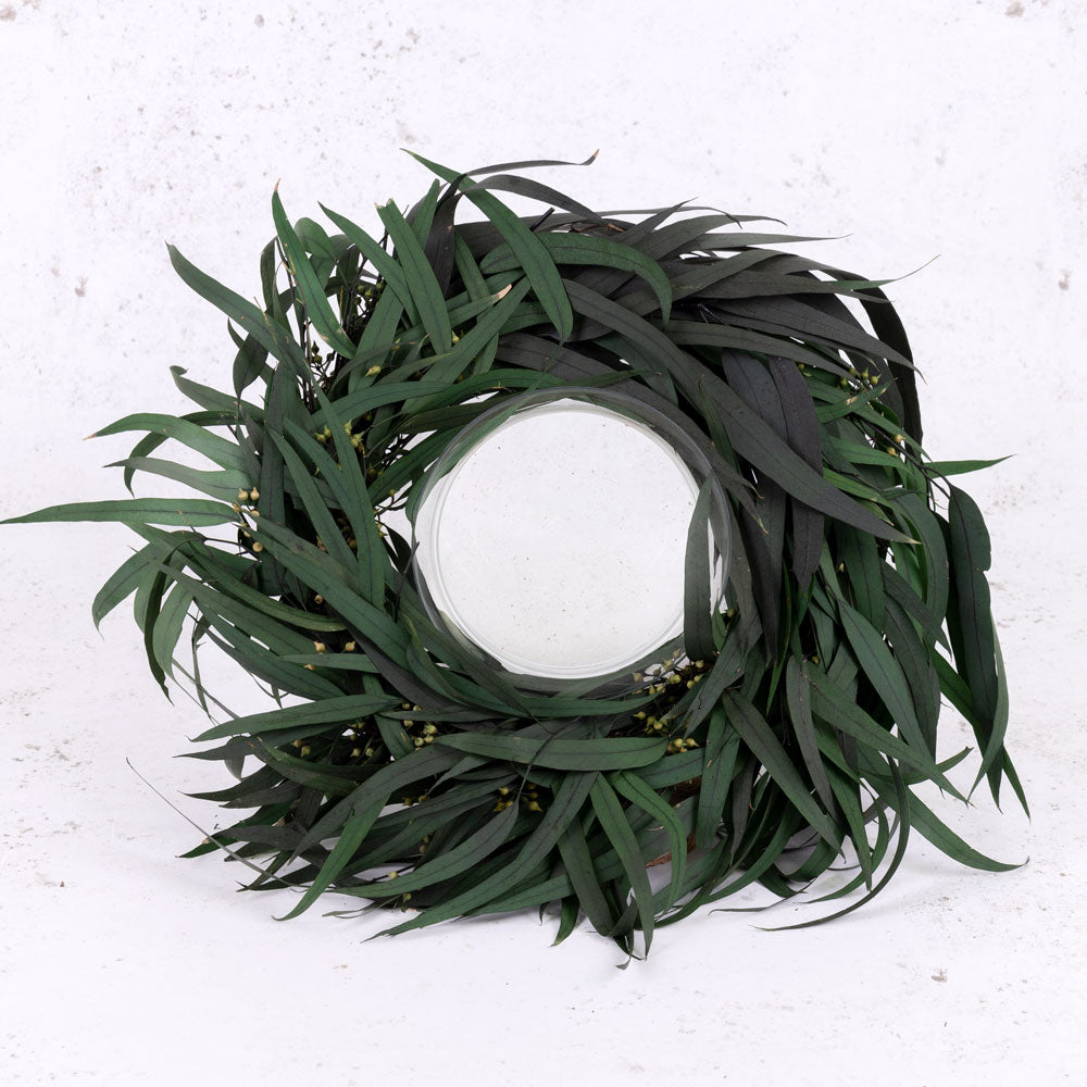 Eucalyptus Wreath, Nicoli, Green, 27cm Diameter